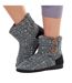 Chaussons Bottines Femme Gris Keanu-1