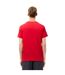 T-shirt Homme Rouge Bleu Lacoste-3
