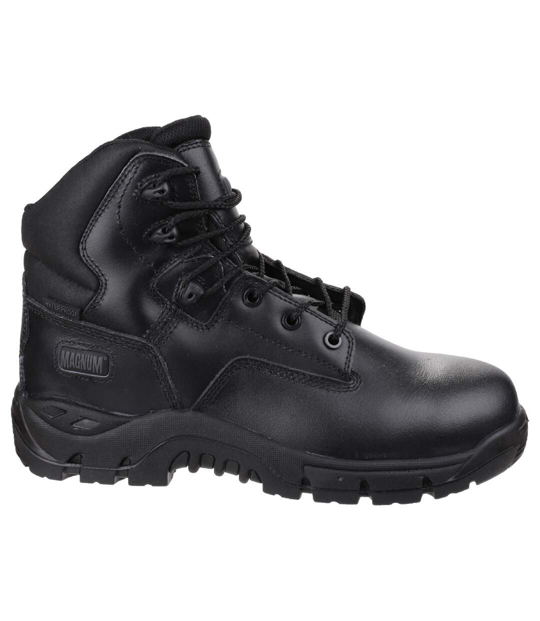 Mens precision leather safety boots black Magnum-3