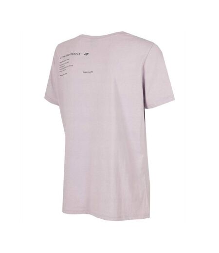 T-shirt Motif/style Imprimé Au Dos Femme Violet Clair 4F