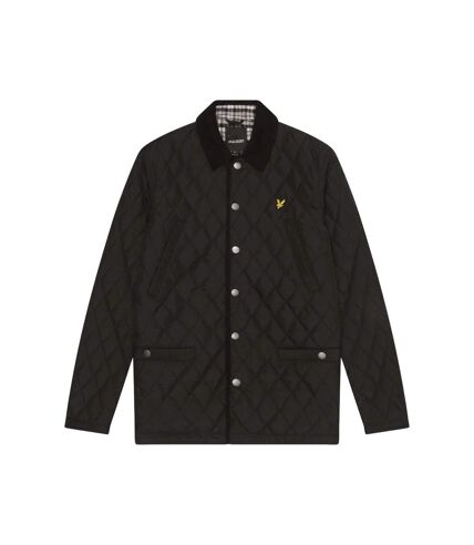 Mens quilted padded jacket jet black Lyle & Scott