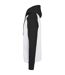 Mens Basic Raglan Hoodie Blanc Noir Build Your Brand-3