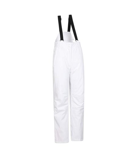 Womens/ladies moon slim leg ski trousers white Mountain Warehouse