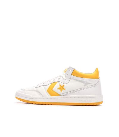 Baskets blanches/orange homme converse fastbreak