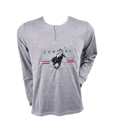 Pyjama Homme Long SWEET SECRET C2709 POLO CONFORT GRIS