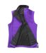 Womens/ladies Softshell Body Warmer Purple Black Result-1