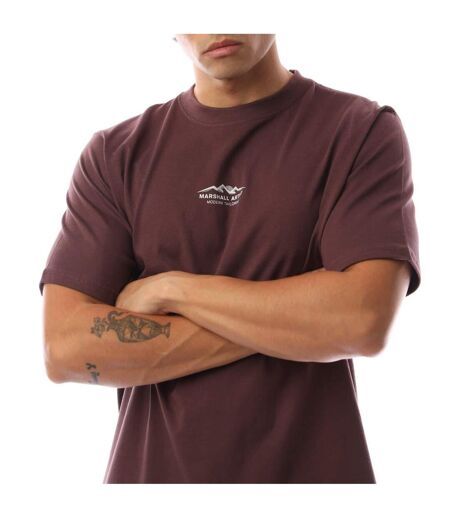 Mens Mountain Logo Regular T-shirt Fig Marshall Artist