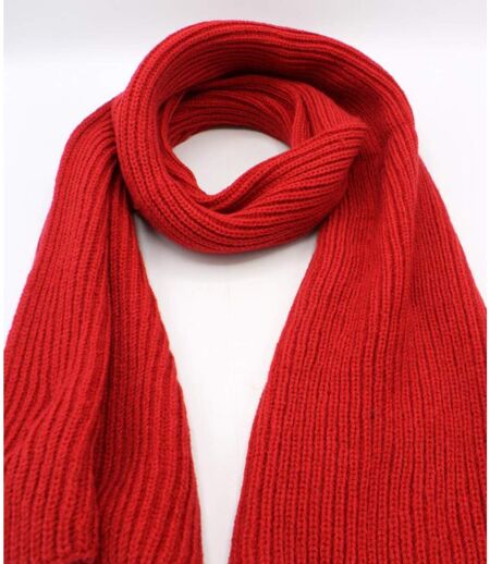Echarpe homme classique - Couleur rouge - Effet cachemire