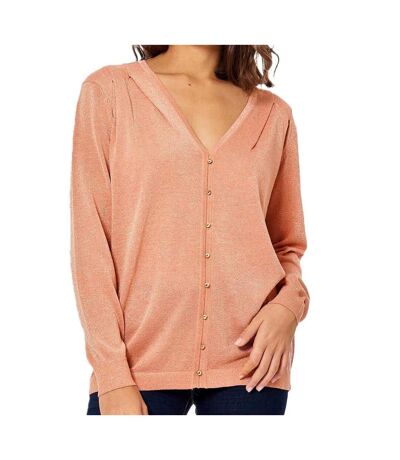 Pull pailleté corail femme kaporal janee - m