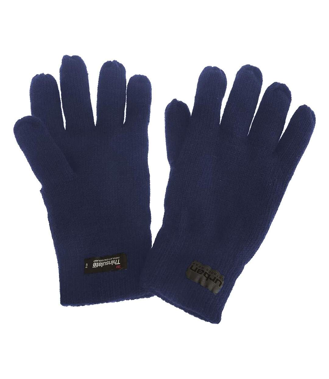 Gants Thermiques Doublés Thinsulate 40g 3m Adulte Unisexe Bleu Marine Result-2