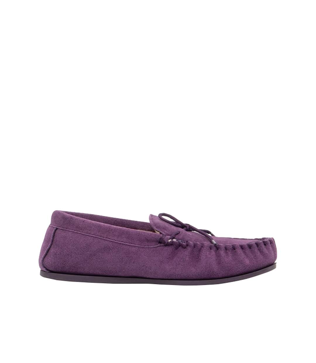 Lily chaussons style mocassins femme pourpre Mokkers-2