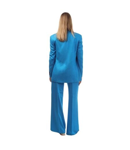 Womens/ladies Double-breasted Blazer Blue Hugo