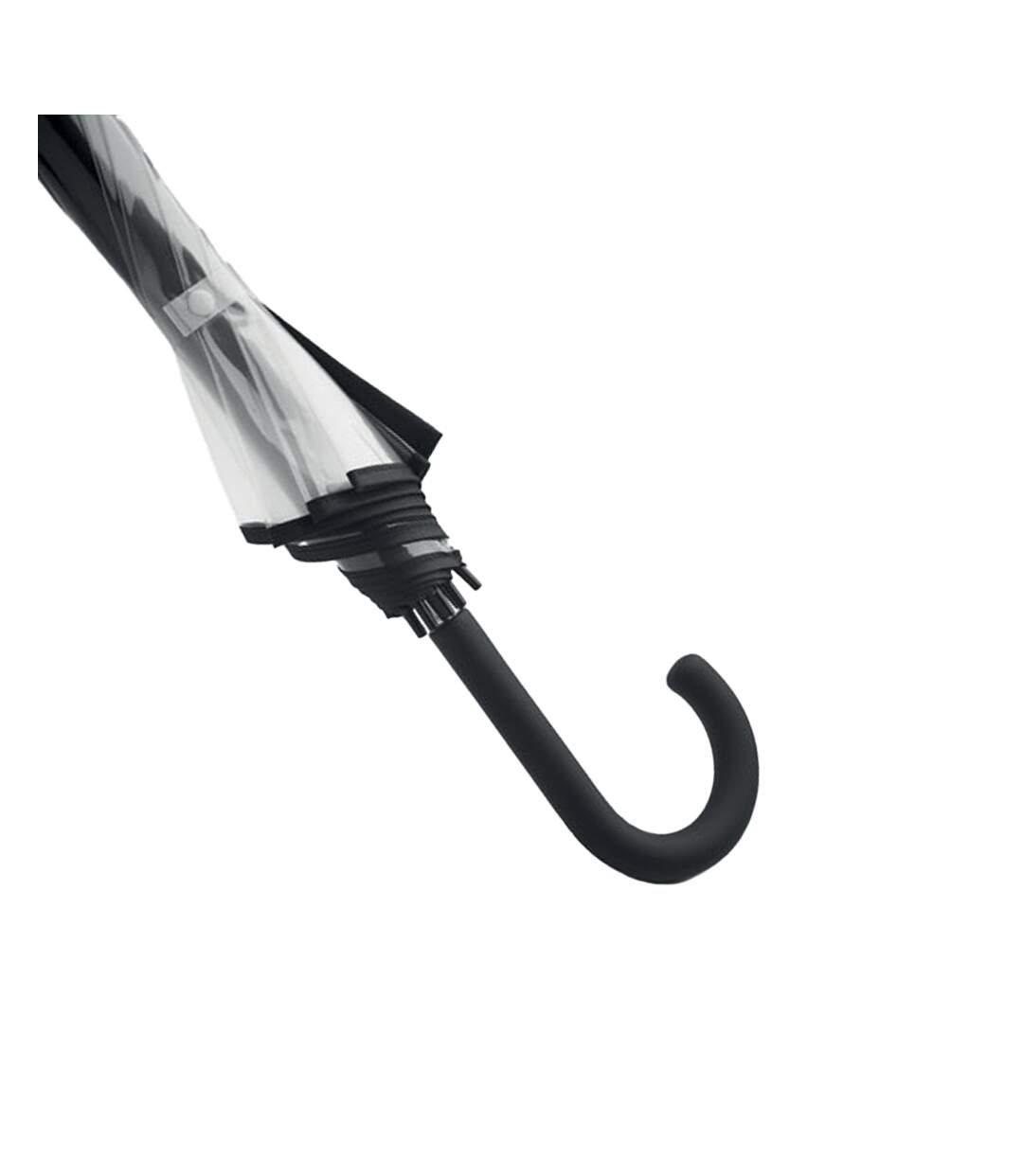 Parapluie Droit Gota Taille Unique Noir Transparent MidOcean-2
