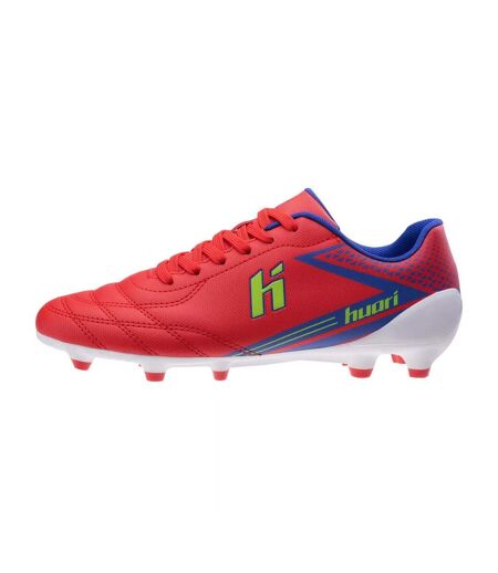 Childrens/kids Octubri Football Boots Hibiscus Blue Jewel Paradise Green Huari