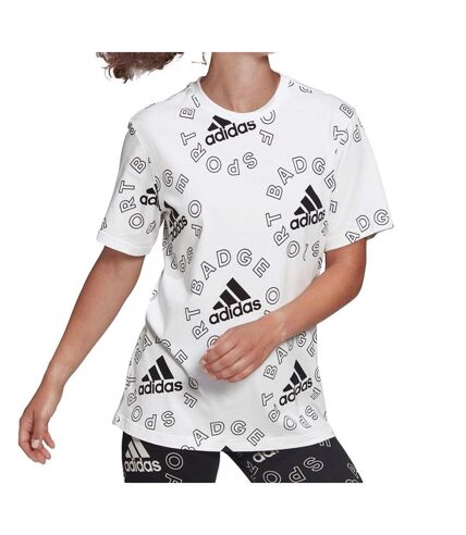 T-shirt Blanc Femme Adidas Essentials - S