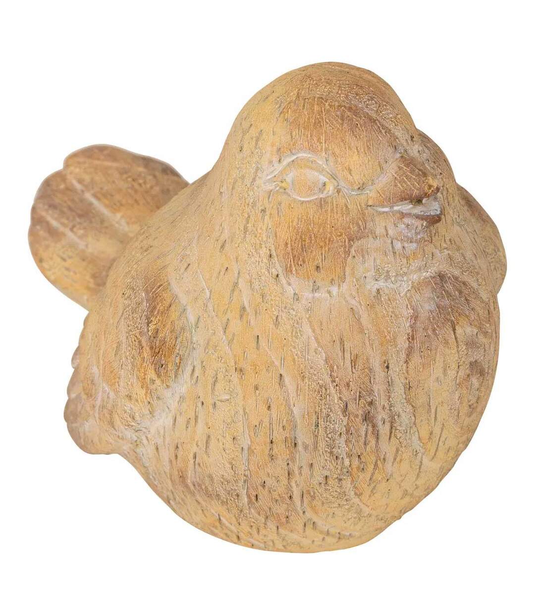 Statuette Oiseau Déco Extérieure Birdy 18cm Beige-1