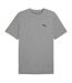 Mens Small Logo Regular T-shirt Medium Grey Puma-2