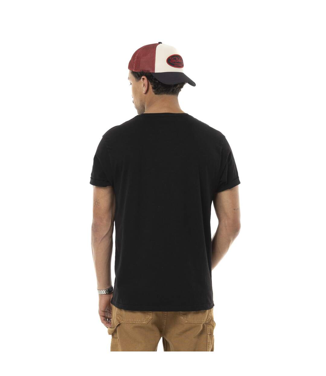 T-shirt homme regular en coton 170gr print devant Flame Vondutch-3