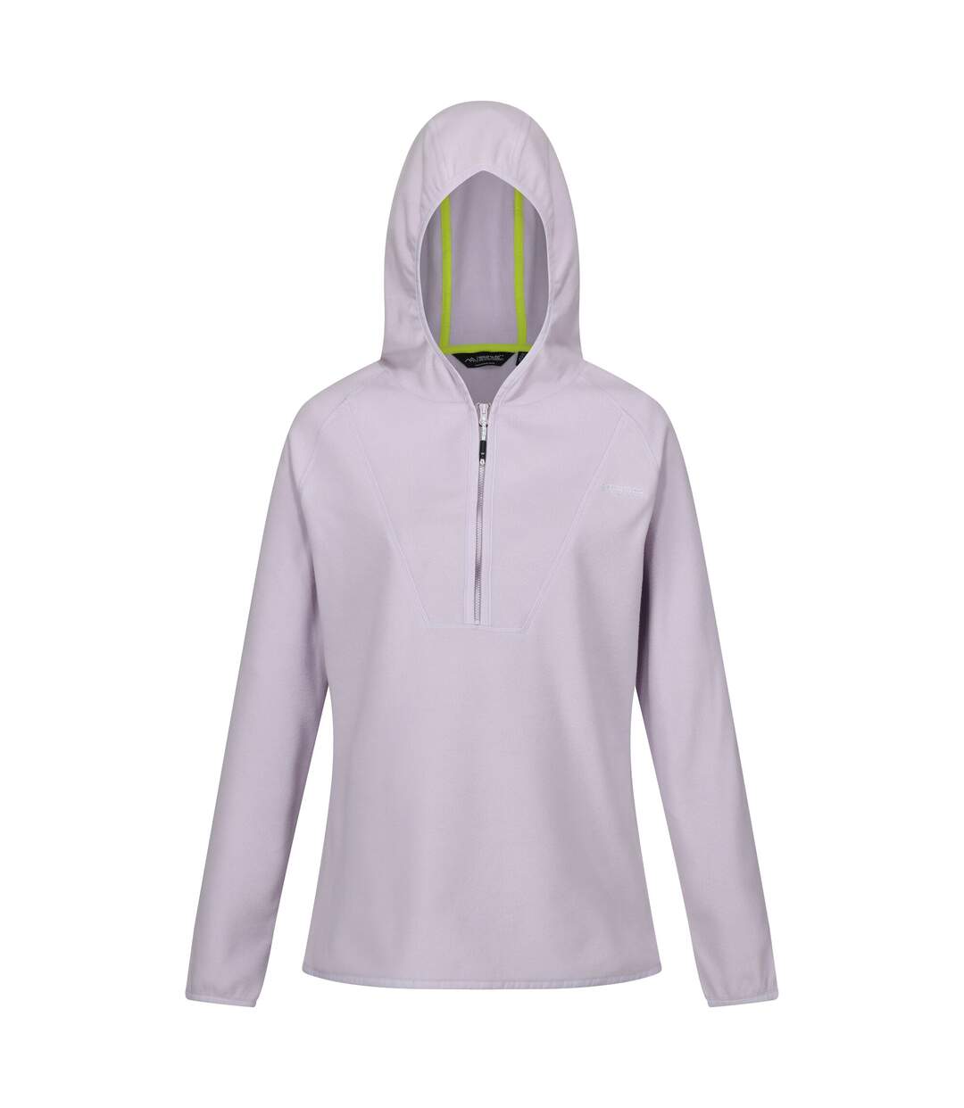 Womens/ladies warriewood microfleece half zip hoodie lilac frost Regatta