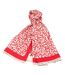 écharpe Douce Femme à  Motifs - Rouge Chic et élégante pour l'Automne-Hiver-4