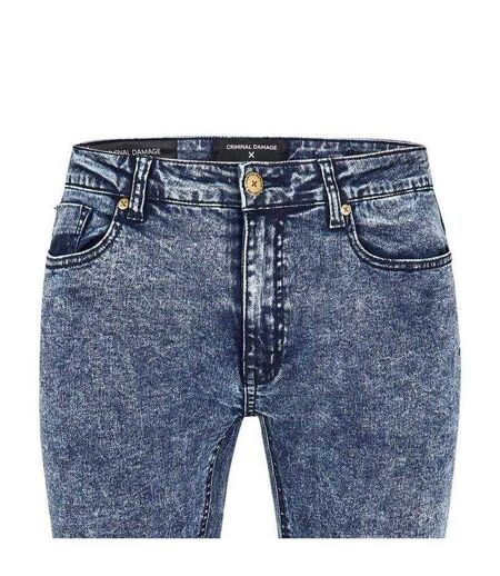 Womens/ladies Skinny Jeans Indigo Criminal Damage