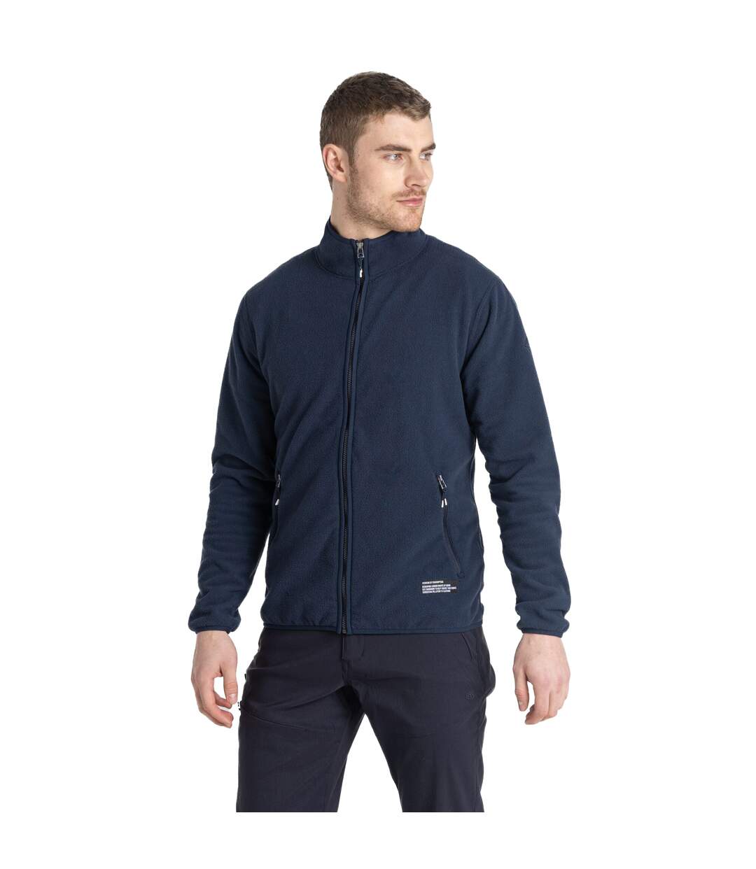 Mens co2 renu technology fleece jacket blue navy Craghoppers-1