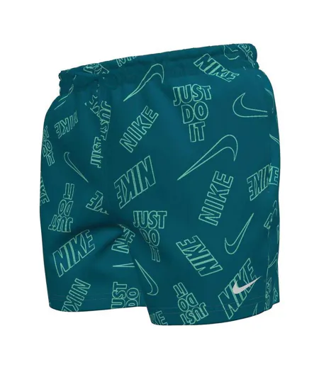 Mens Just Do It All-over Print Swim Shorts Abyss Blue Nike