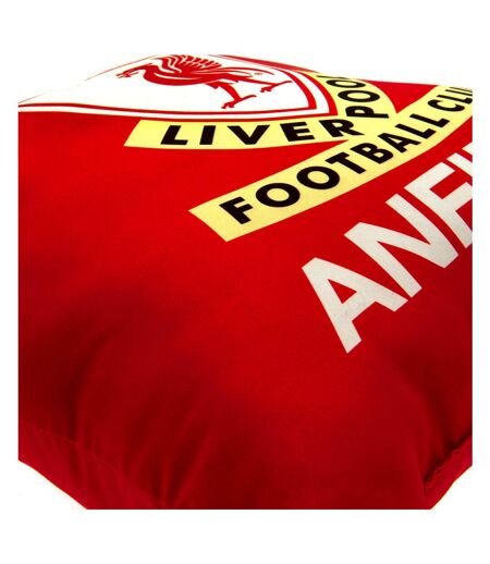 Liverpool FC This Is Anfield Filled Cushion (Red/White) (35cm x 35cm) - UTTA9719