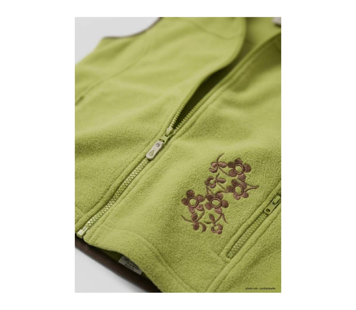 Gilet Polaire Femme Sans Manches SH1026 Vert/Marron (Mayflower)-3