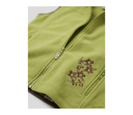 Gilet Polaire Femme Sans Manches SH1026 Vert/Marron (Mayflower)