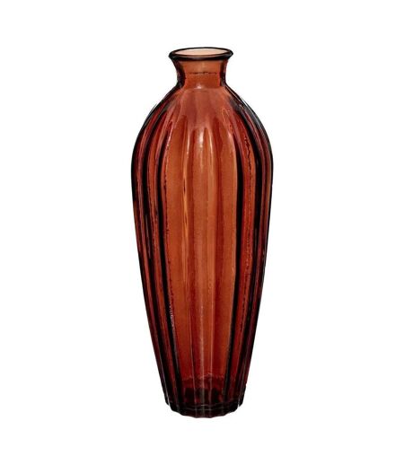 Vase Design en Verre Candy 29cm Ambre