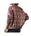 Veste fleuris rouge/noir femme kaporal pile-2