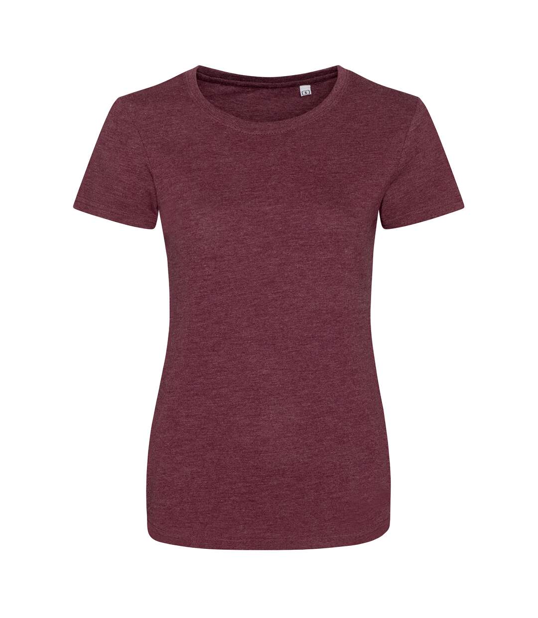 T-shirt femme bordeaux chiné AWDis