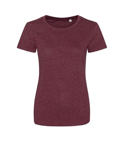 AWDis Womens/Ladies Girlie Tri-Blend T-Shirt (Heather Burgundy)