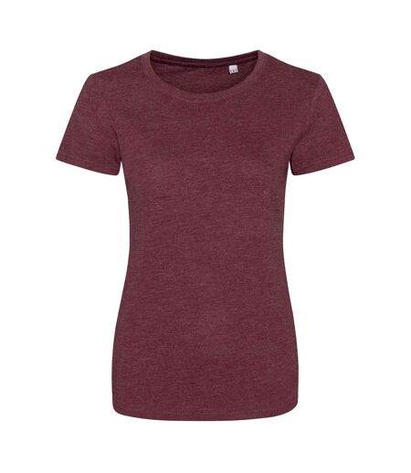 AWDis - T-Shirt - Femme (Bordeaux chiné) - UTPC2974