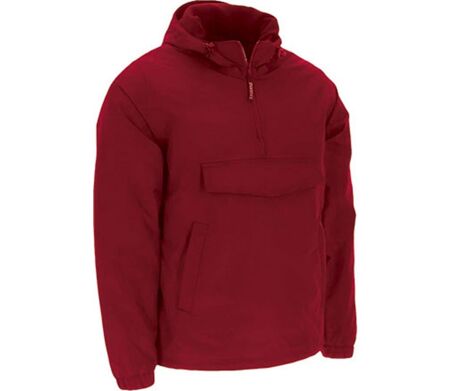 Sweat à capuche et demi-zip chaud et imperméable - Homme - OAK - rouge