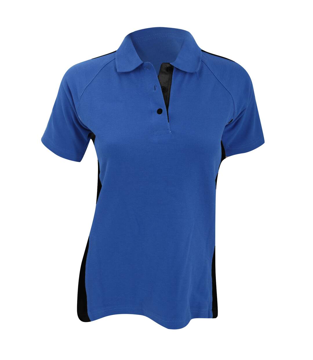 Finden & Hales Womens/Ladies Sports Polo T-Shirt (Royal/Black) - UTRW416
