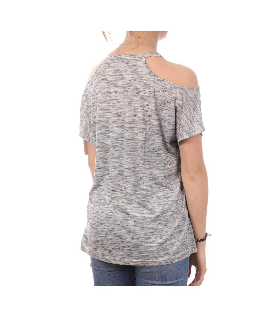 T-shirt Gris Femme Teddy Smith Tryno - S