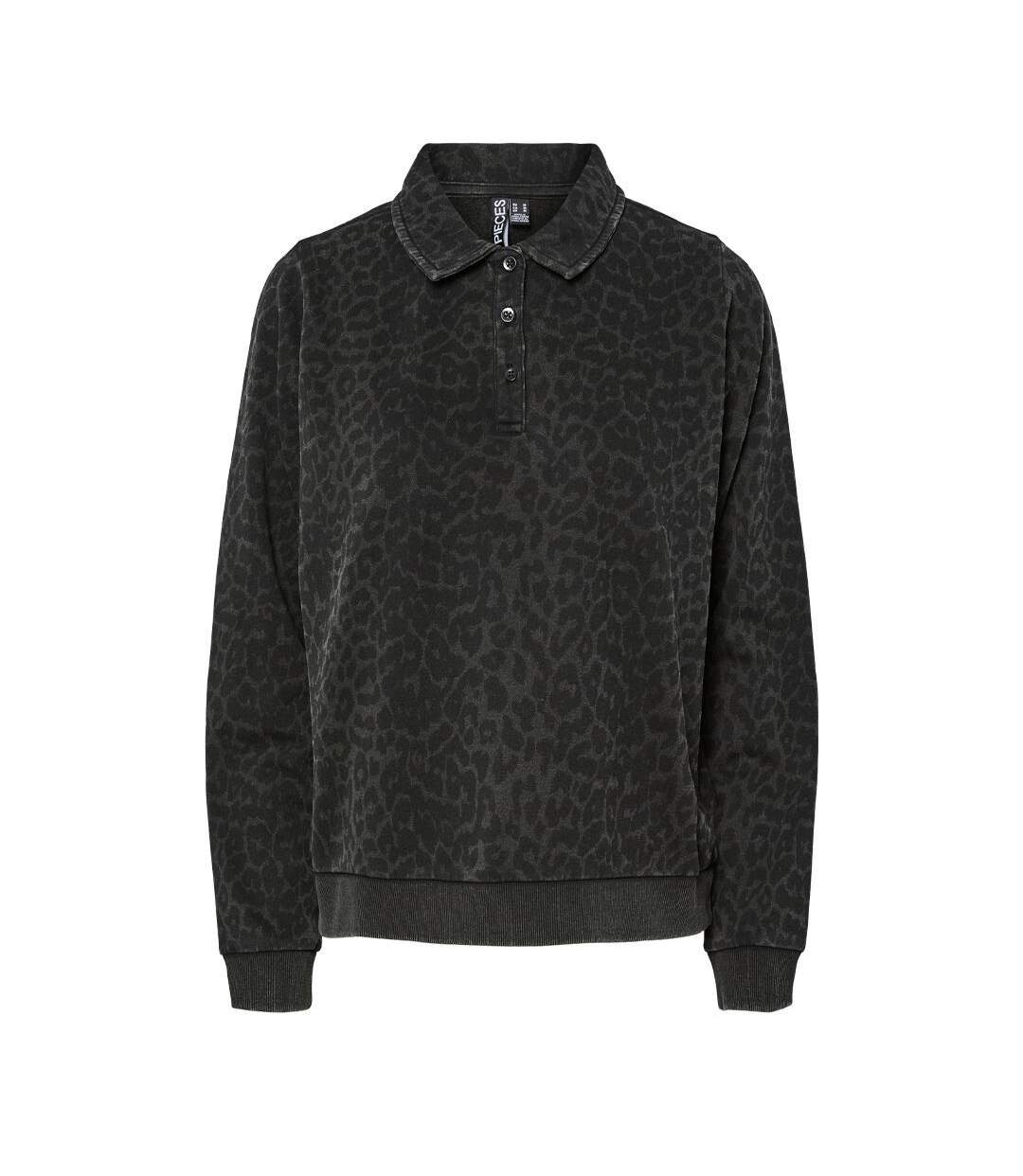 Sweat manches longues léopard femme pieces jackie-1