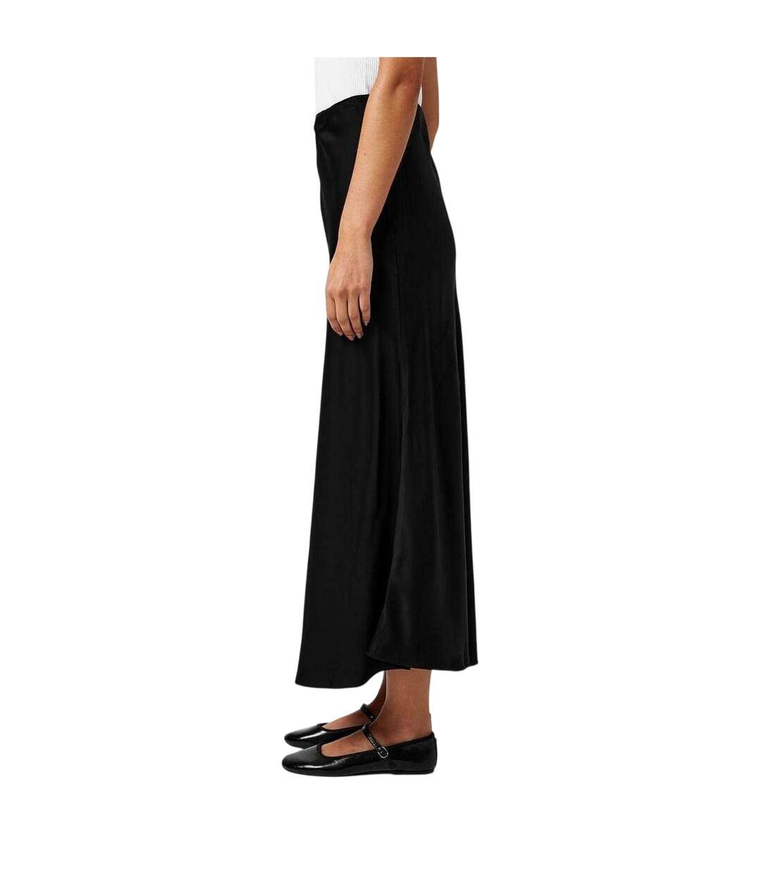 Jupe Longue Motif/style Uni Femme Noir French Connection-4