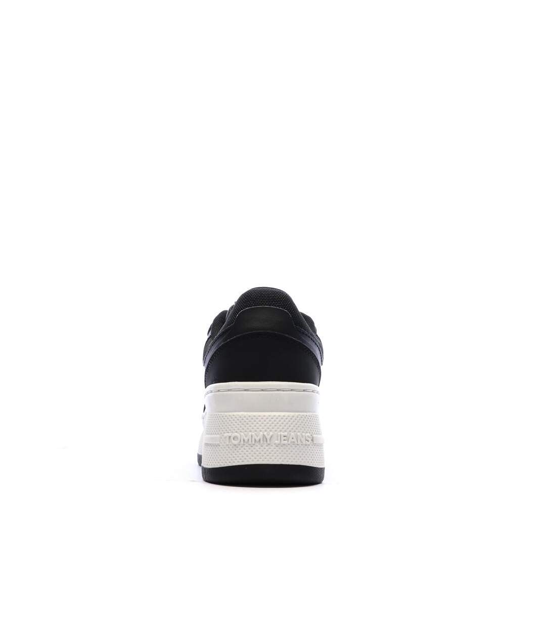 Baskets noir femme tommy hilfiger retro-4