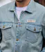 Hellblaue Jeans-Jacke-3