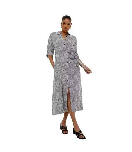 Robe chemisier femme noir / blanc Dorothy Perkins