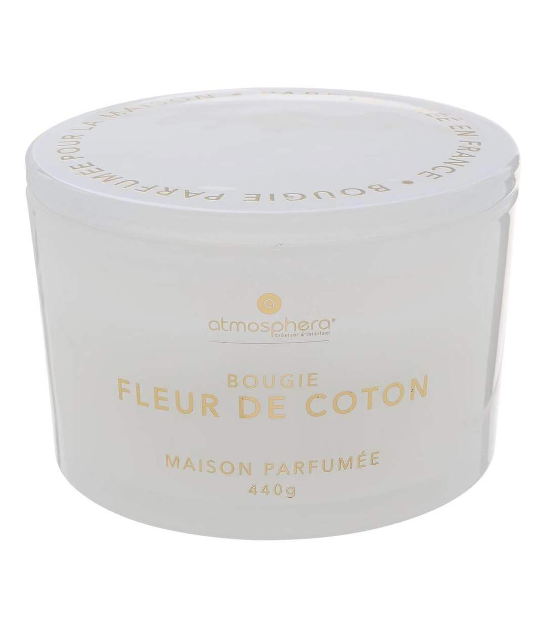 Bougie Parfumée en Verre Glowy 440g Fleur de Coton-1
