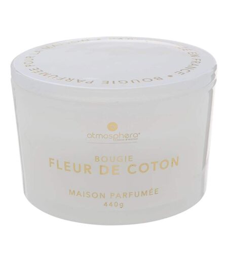 Bougie Parfumée en Verre Glowy 440g Fleur de Coton