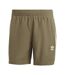 Short De Bain Motif/style 3 Rayures Originals Homme Kaki Blanc Adidas-1