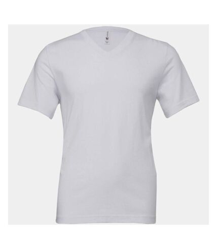 Canvas - T-shirt à col V 100% coton - Homme (Blanc) - UTBC2595