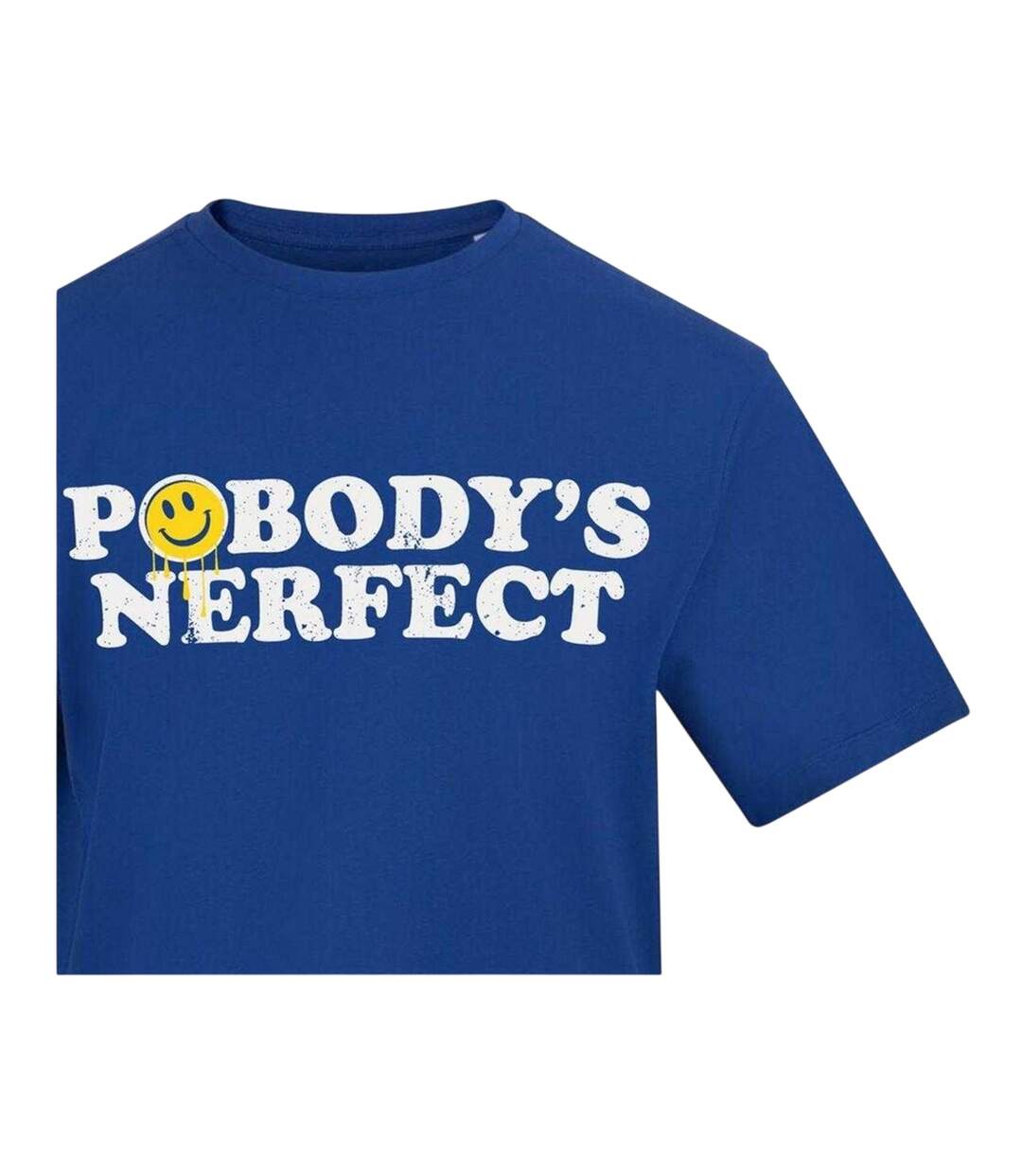 Mens Nobody´s Perfect T-shirt Blue AWD-3