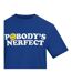 Mens Nobody´s Perfect T-shirt Blue AWD-3