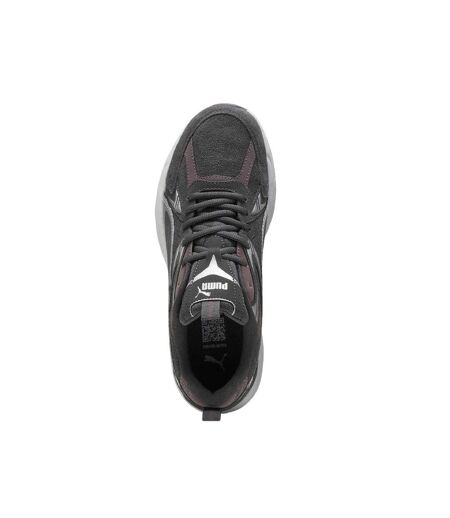Mens Milenio Tech Leather Low Trainers Slate White Puma